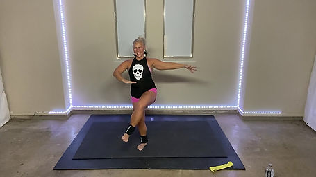Lower Body SCULPT w/ Band & Ankle Weights & ABS with Christine
